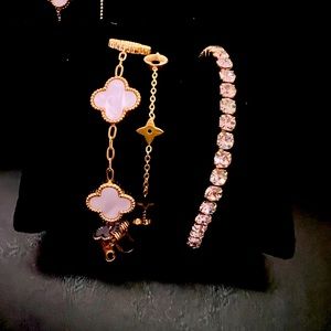 Bracelet Set (Clover, Tennis, Monogram)